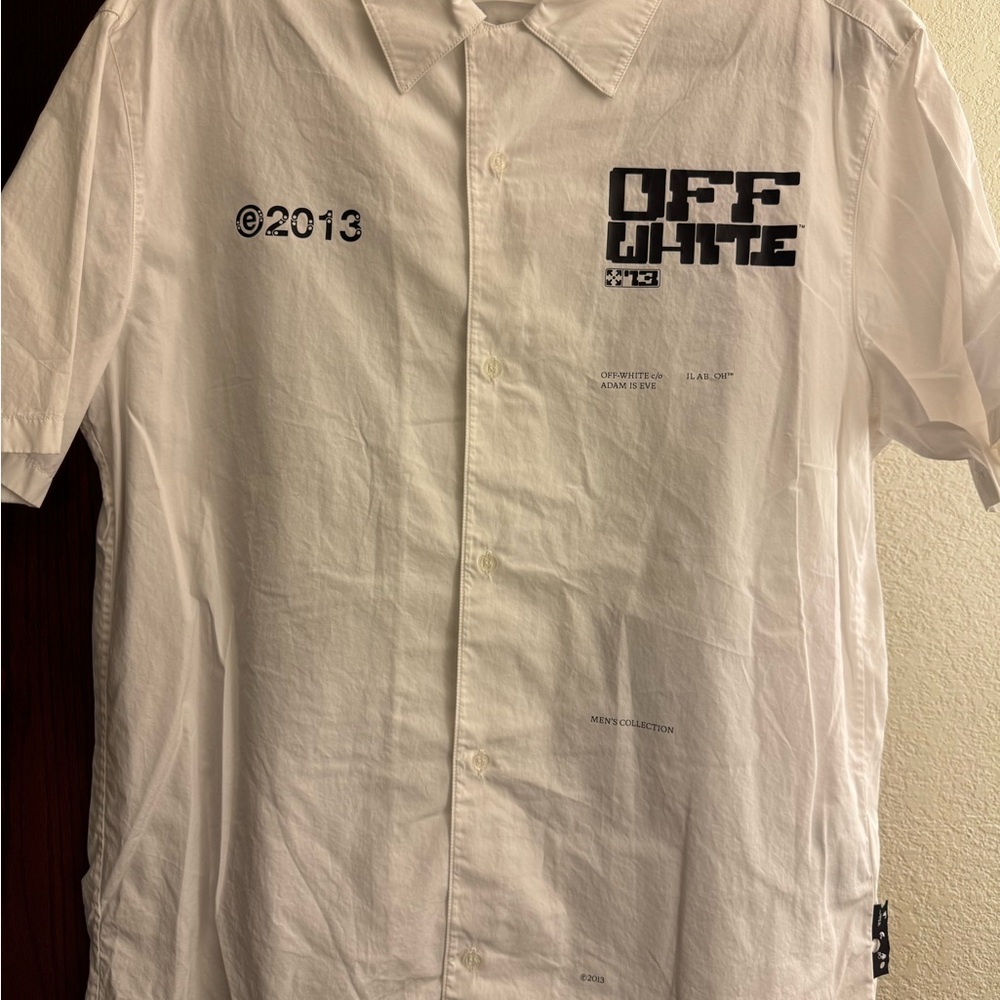 Off-White Men's Graphic White Shirt